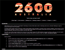 Tablet Screenshot of 2600.org.au